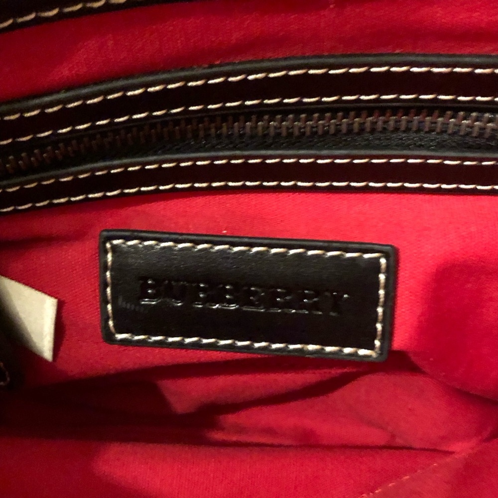 Burberry Red Black & White Stripes Brand New With Tags Authentic Designer Bag - Picture 12 of 16